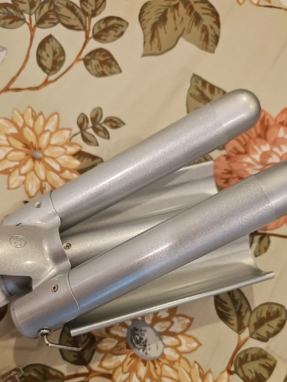 MONAT White and Silver Triple Barrel Waver - Professional Hair Styling Iron